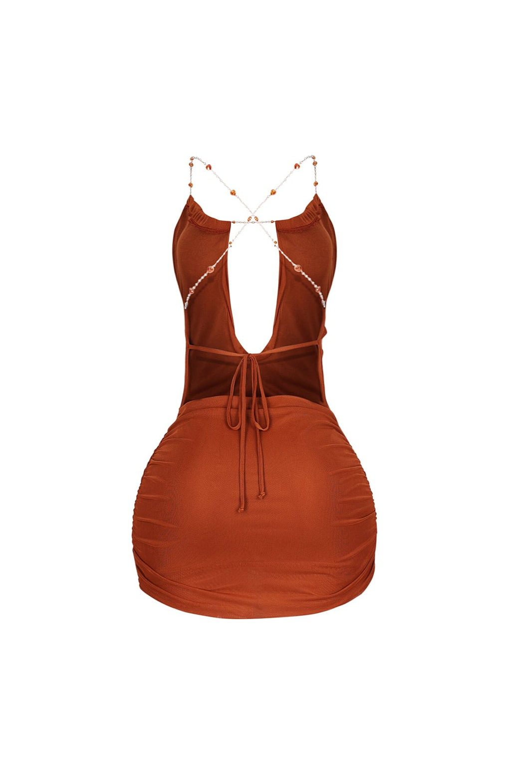 Haena Pearl Chain Mini Dress