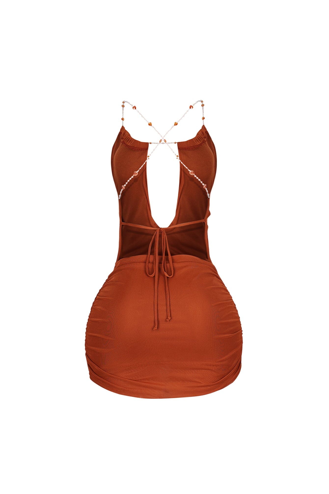 Haena Pearl Chain Mini Dress