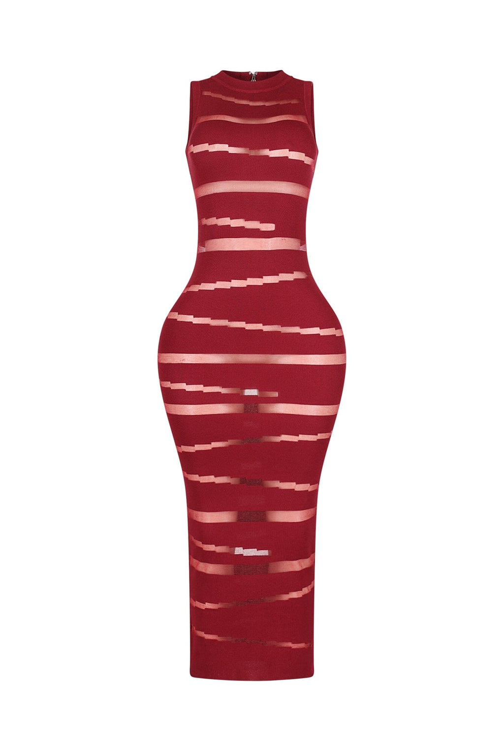 Obsidian Mesh Knit Contrast Dress