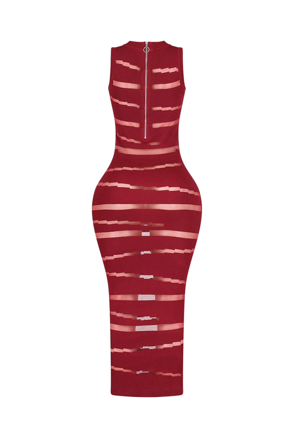 Obsidian Mesh Knit Contrast Dress