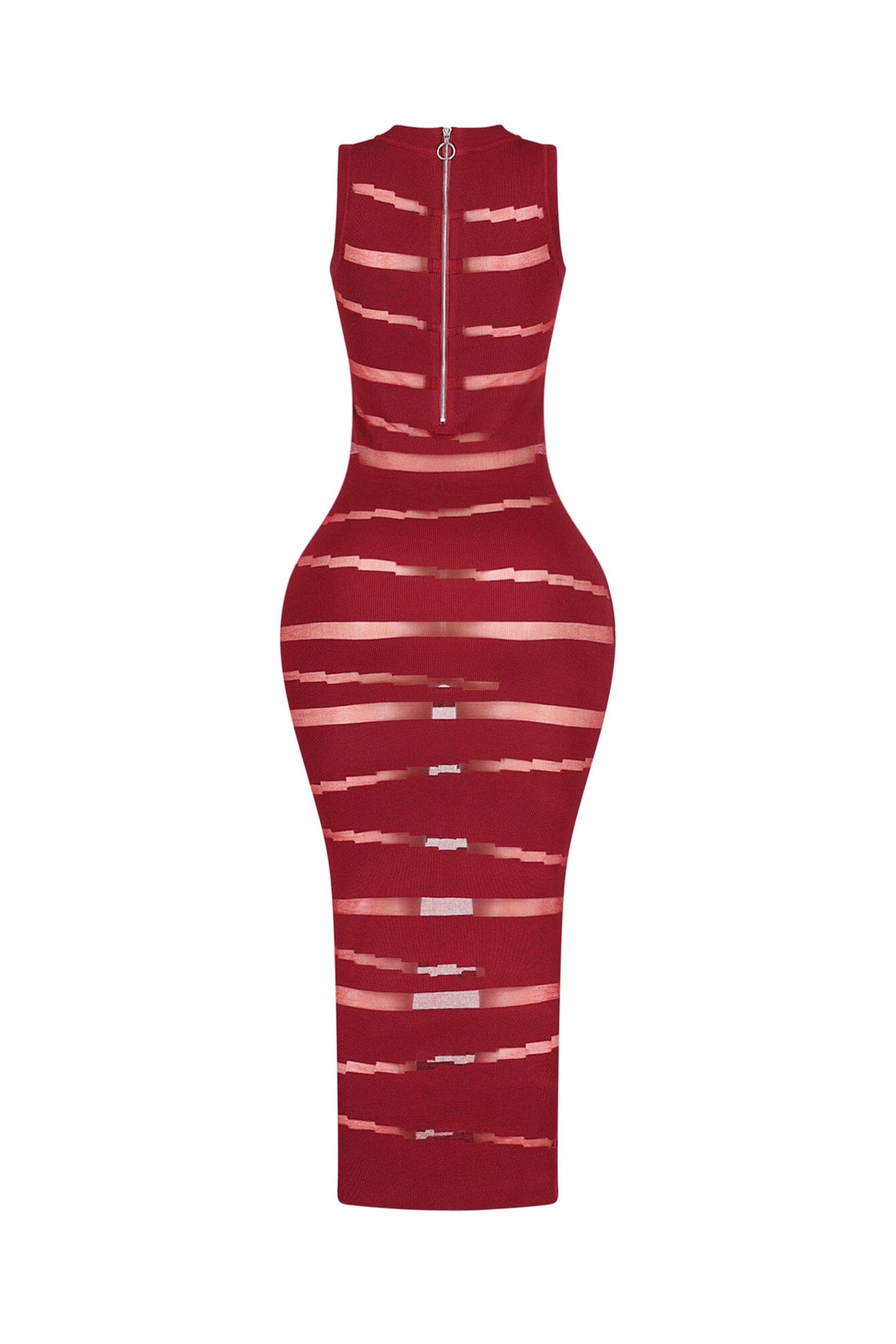 Obsidian Mesh Knit Contrast Dress