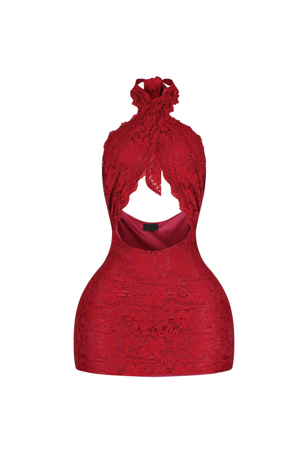 Esmee Cross Halter Neck Mini Dress