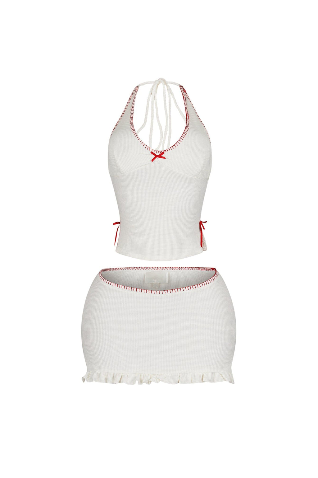 Buttercup Knit Halter Top & Skirt SET