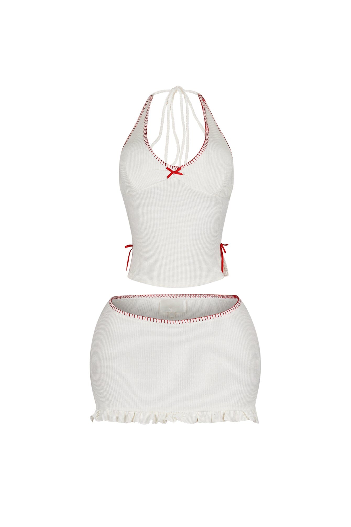 Buttercup Knit Halter Top & Skirt SET