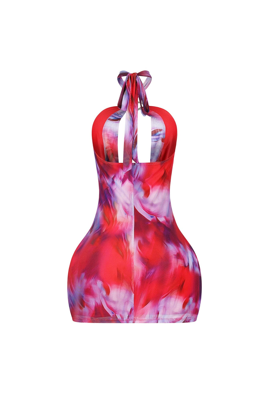 Chiara Printed Metal Halter Dress