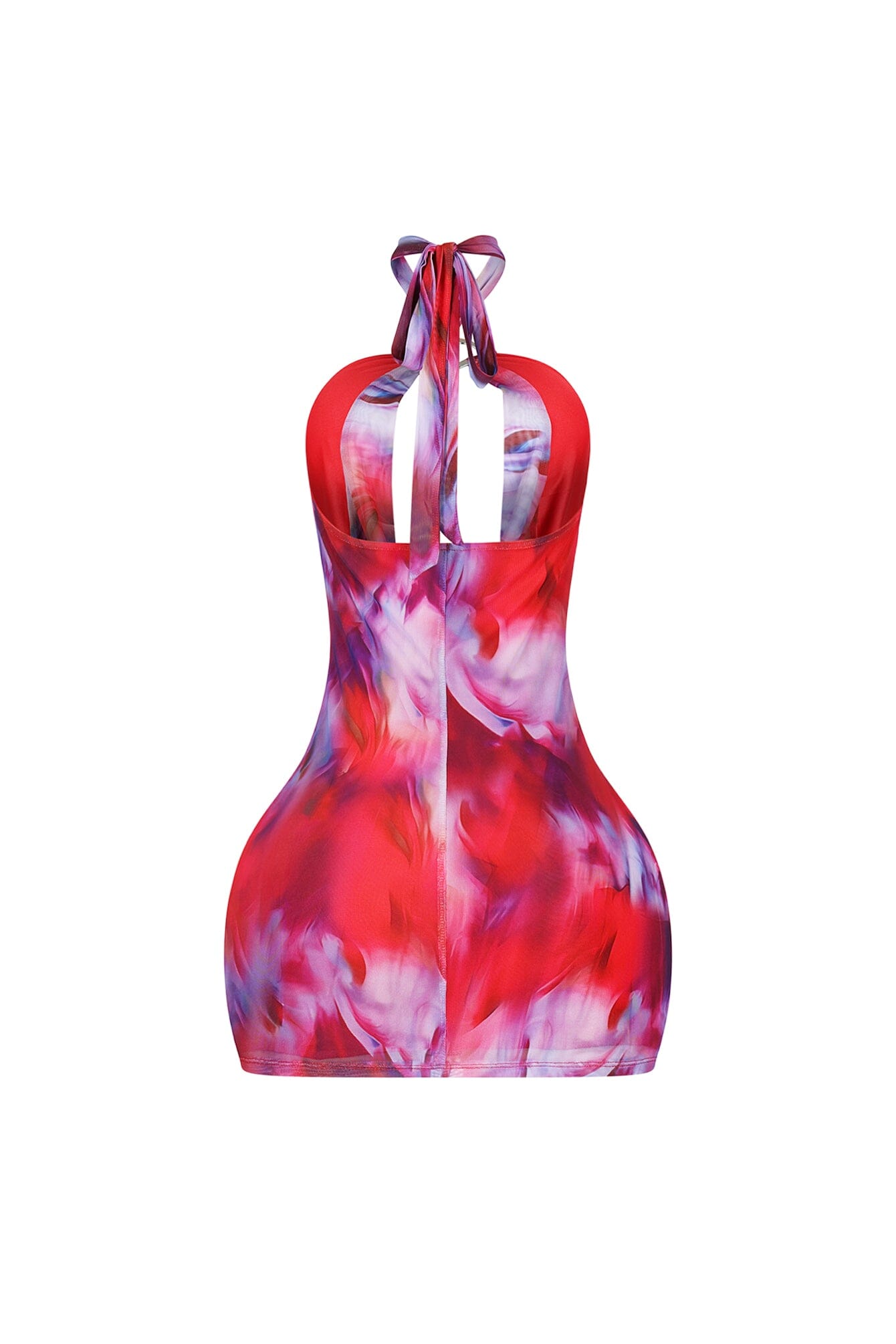 Chiara Printed Metal Halter Dress