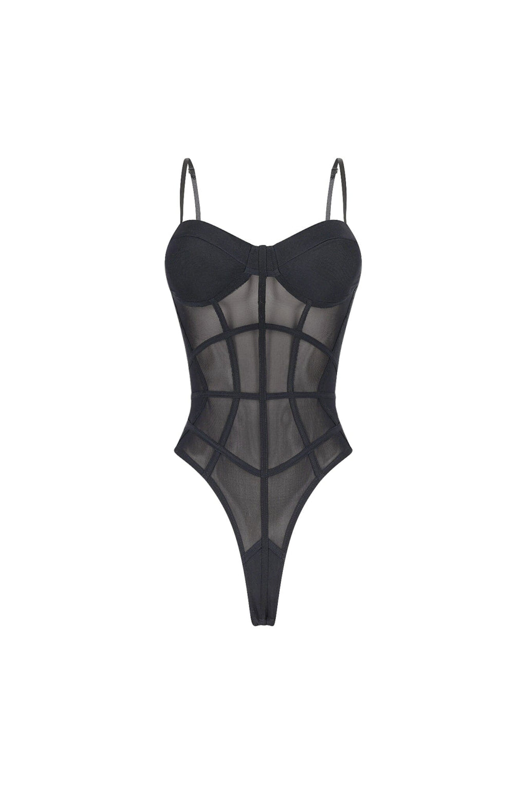 Blackout Kiss Mesh Bodysuit