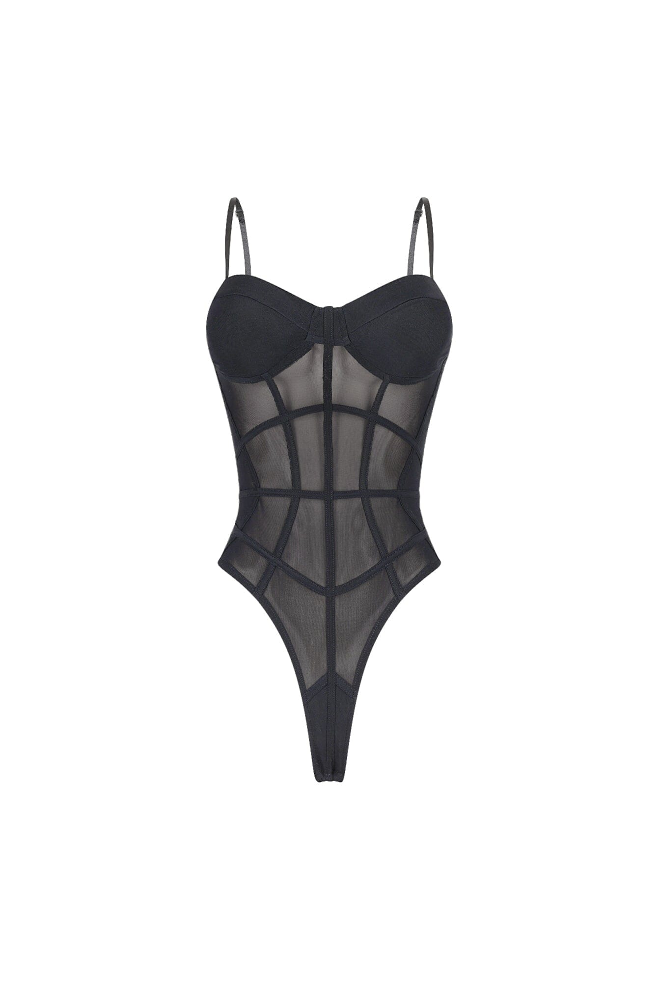 Blackout Kiss Mesh Bodysuit