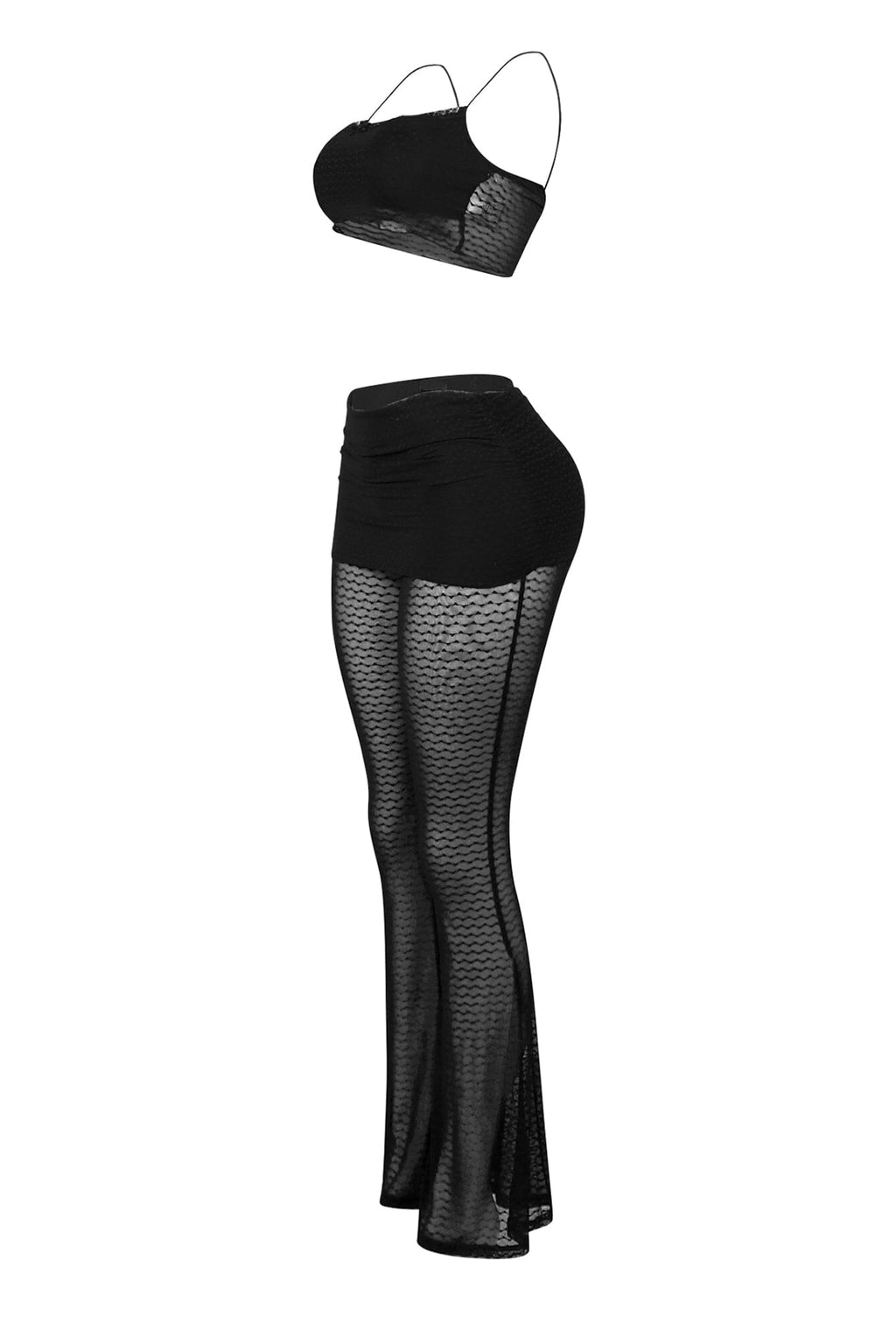 Please You Mesh Lace Top & Pants SET