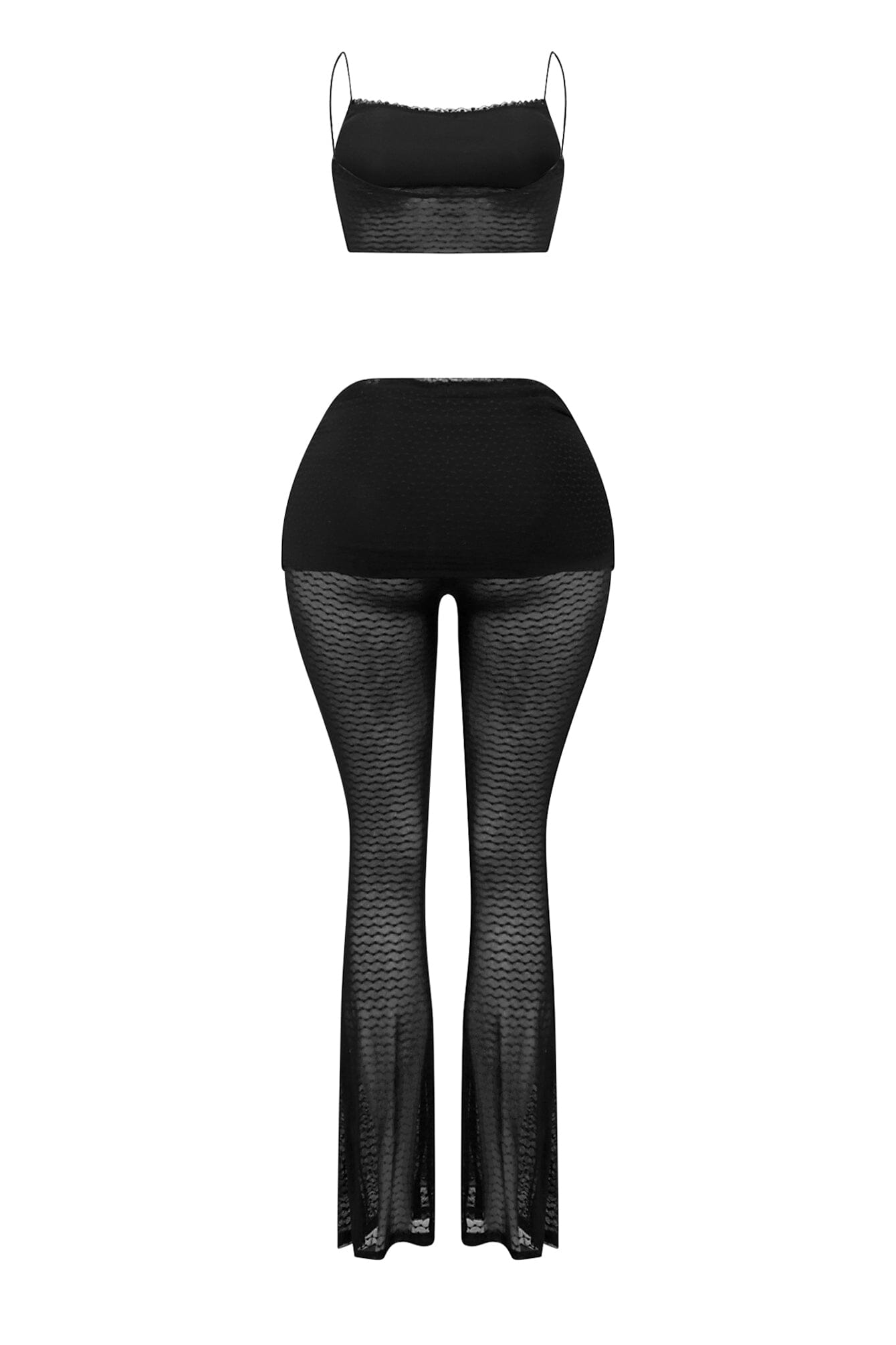 Please You Mesh Lace Top & Pants SET
