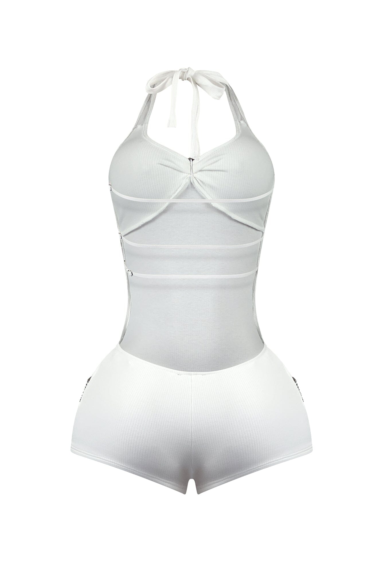 Emery Rhinestone Halter Romper