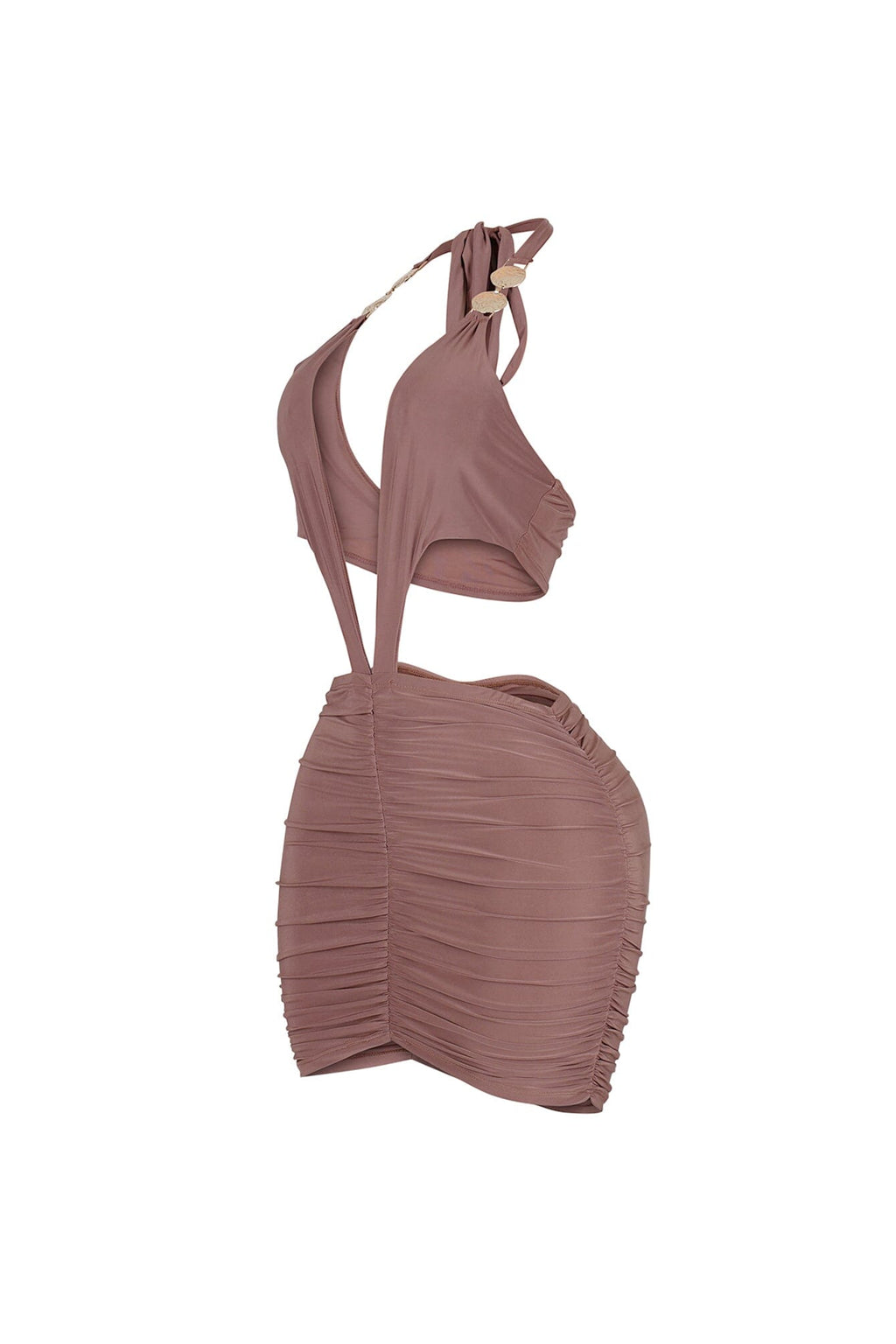 Glamour Plunge Neck Mini Dress