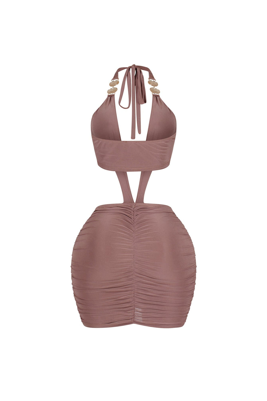 Glamour Plunge Neck Mini Dress