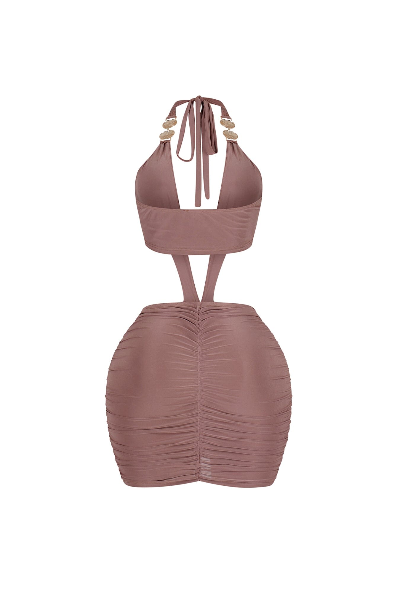 Glamour Plunge Neck Mini Dress