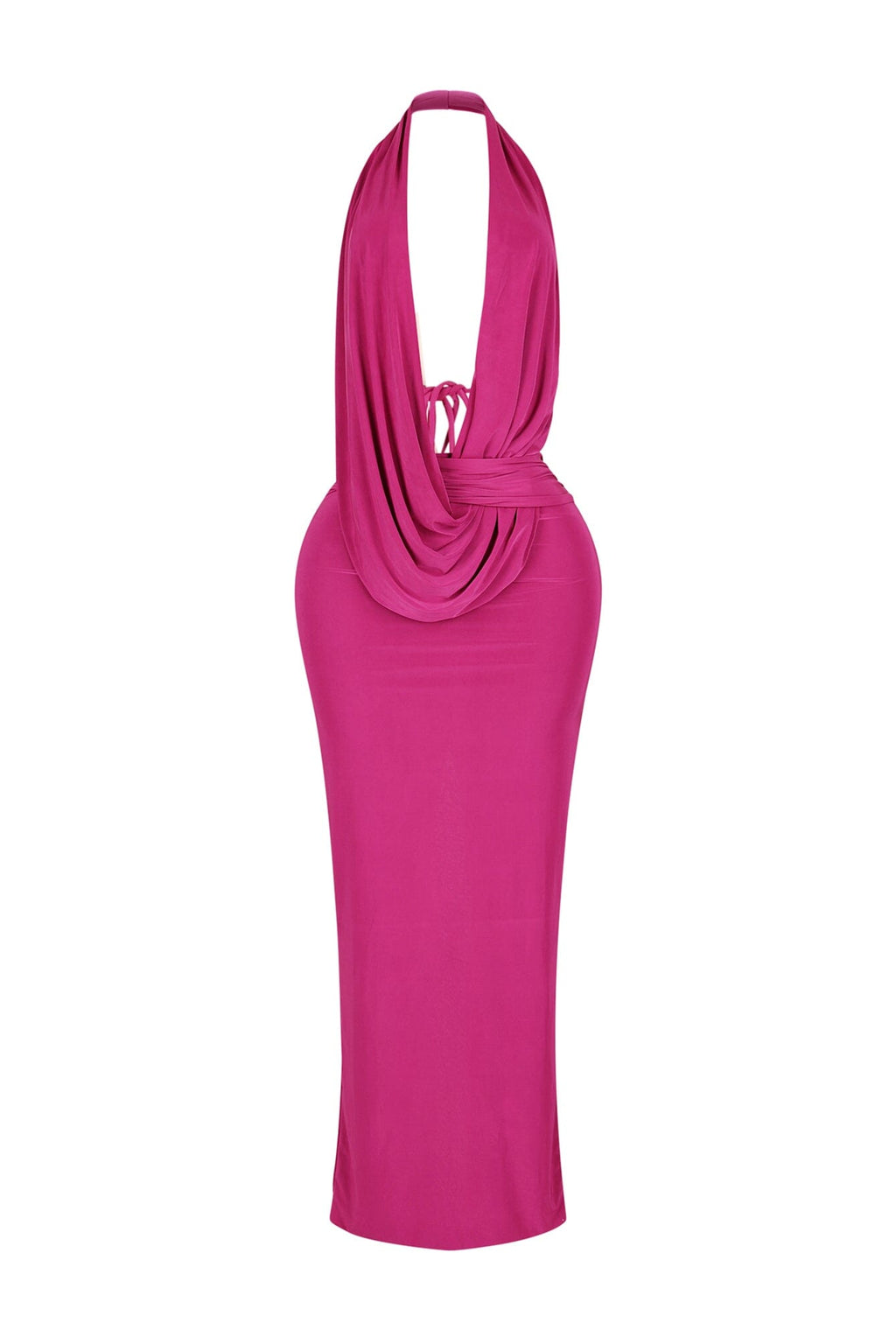 Ballroom Deep Cowl Maxi Dress