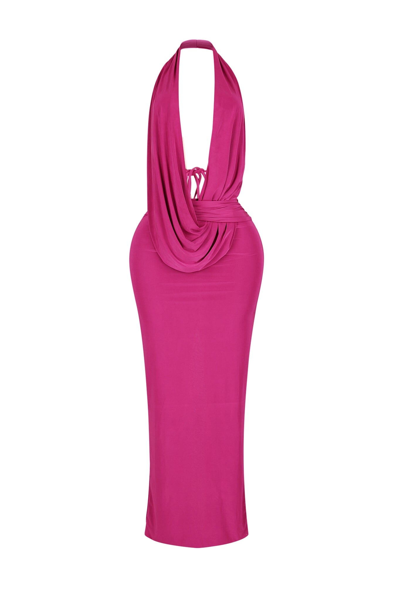 Ballroom Deep Cowl Maxi Dress