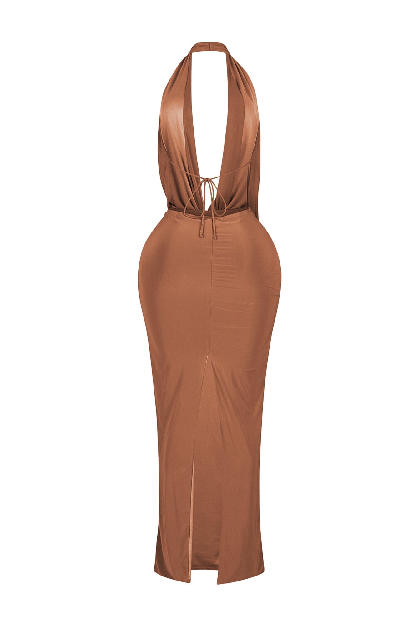 Ballroom Deep Cowl Maxi Dress