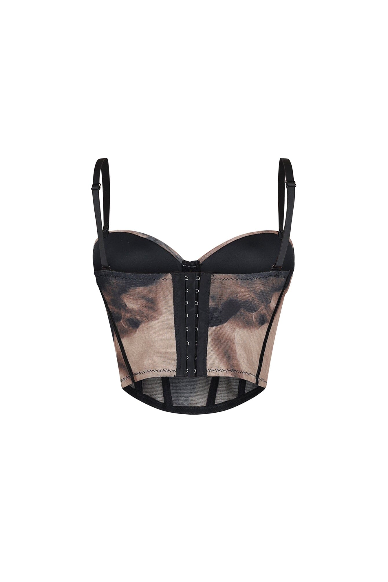 Damage Mesh Bustier Top