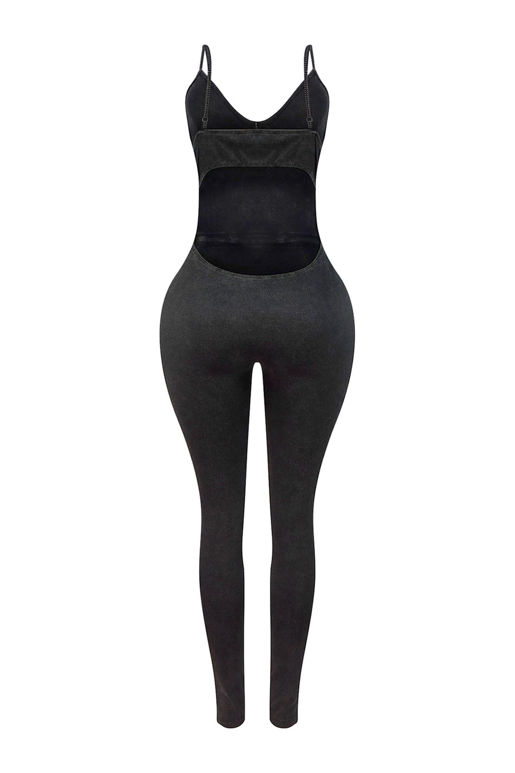 Kiera Mineral Washed Waist Tie Jumpsuit