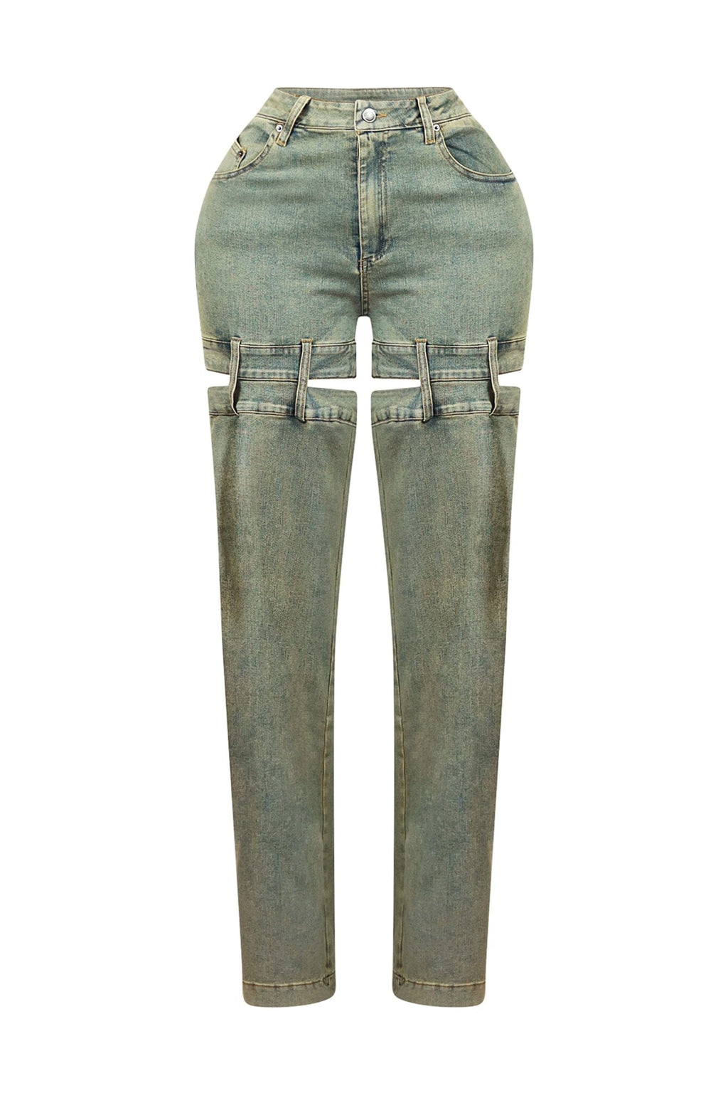 Darby Washed Cut Out Denim Jeans