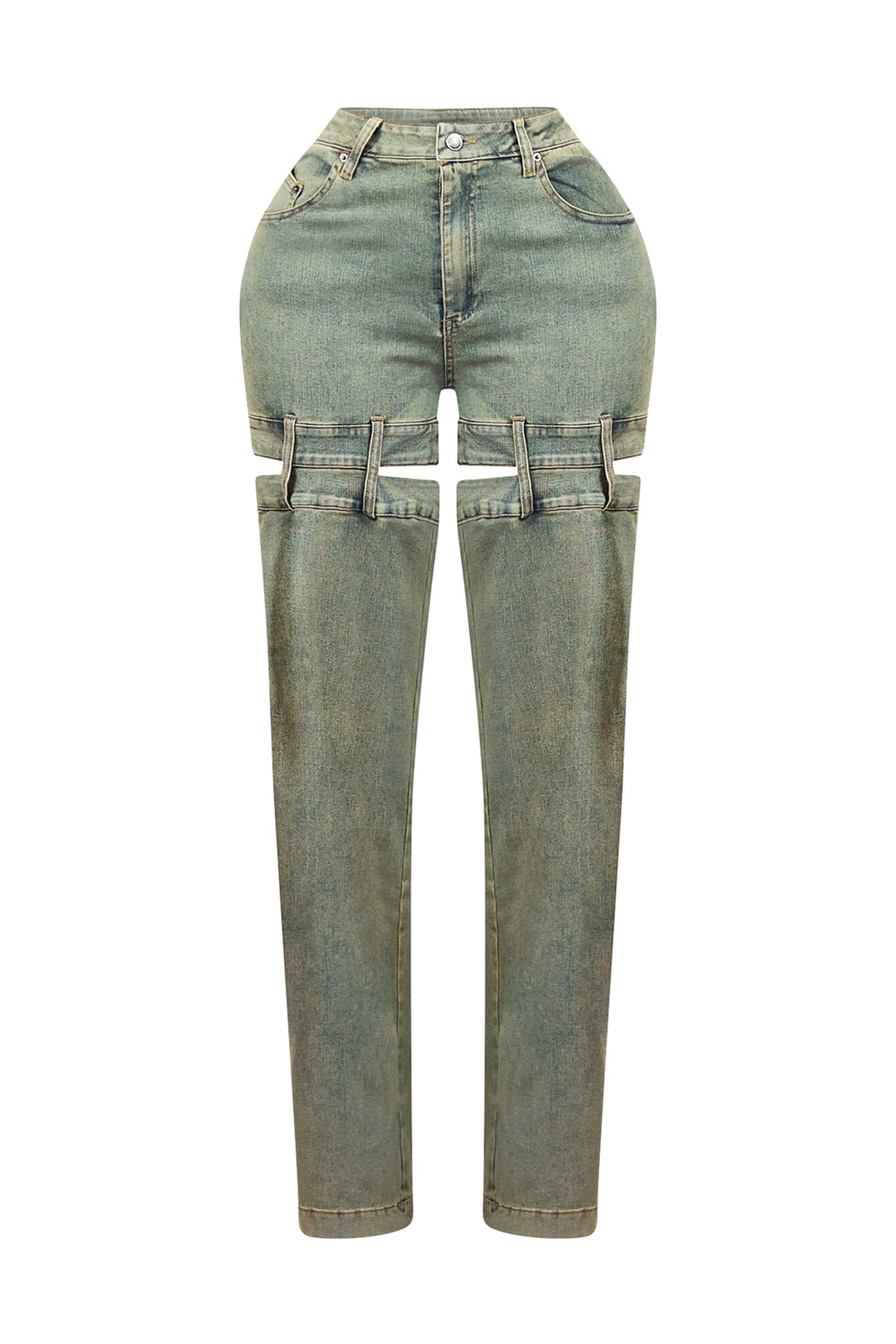 Darby Washed Cut Out Denim Jeans