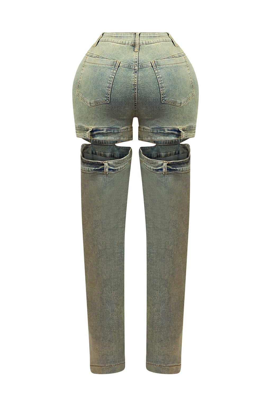 Darby Washed Cut Out Denim Jeans