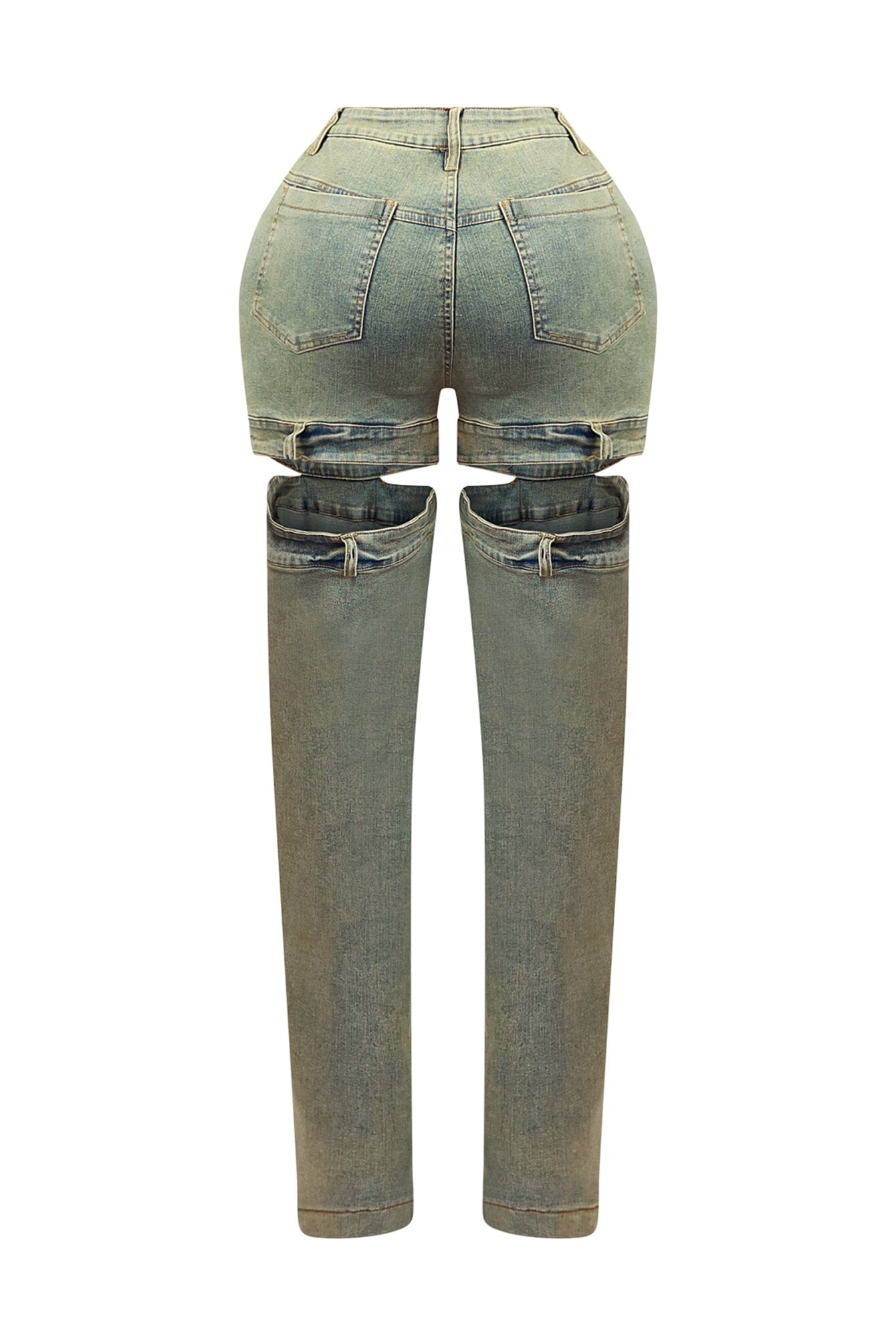 Darby Washed Cut Out Denim Jeans