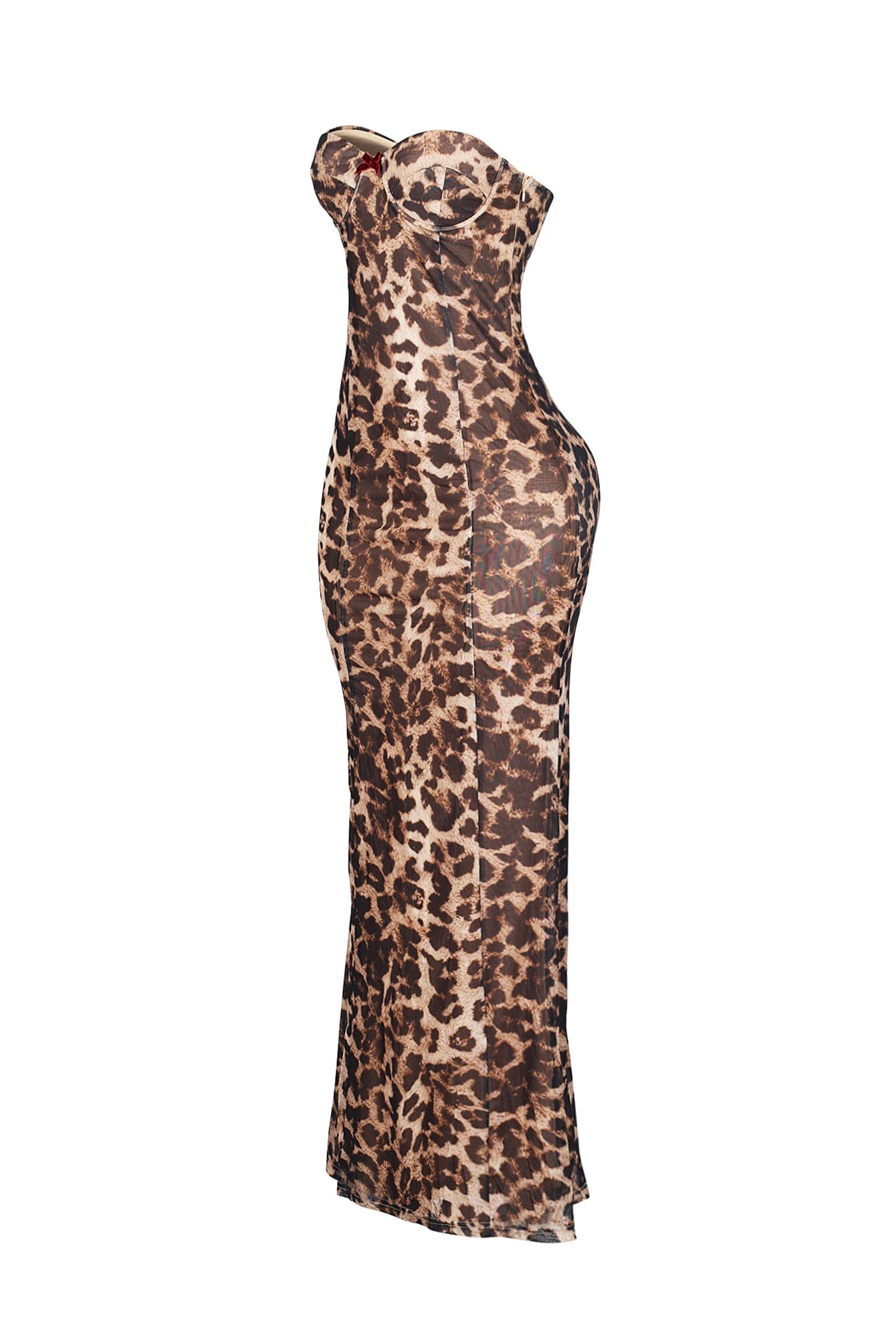 Amara Leopard Print Mermaid Maxi Dress