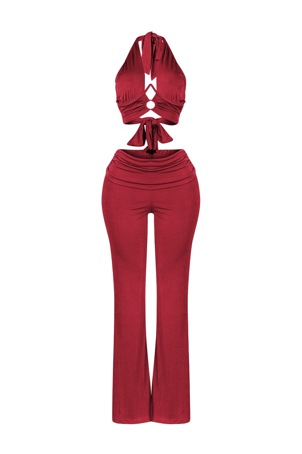 Graceful Passion Crop Top & Pants SET