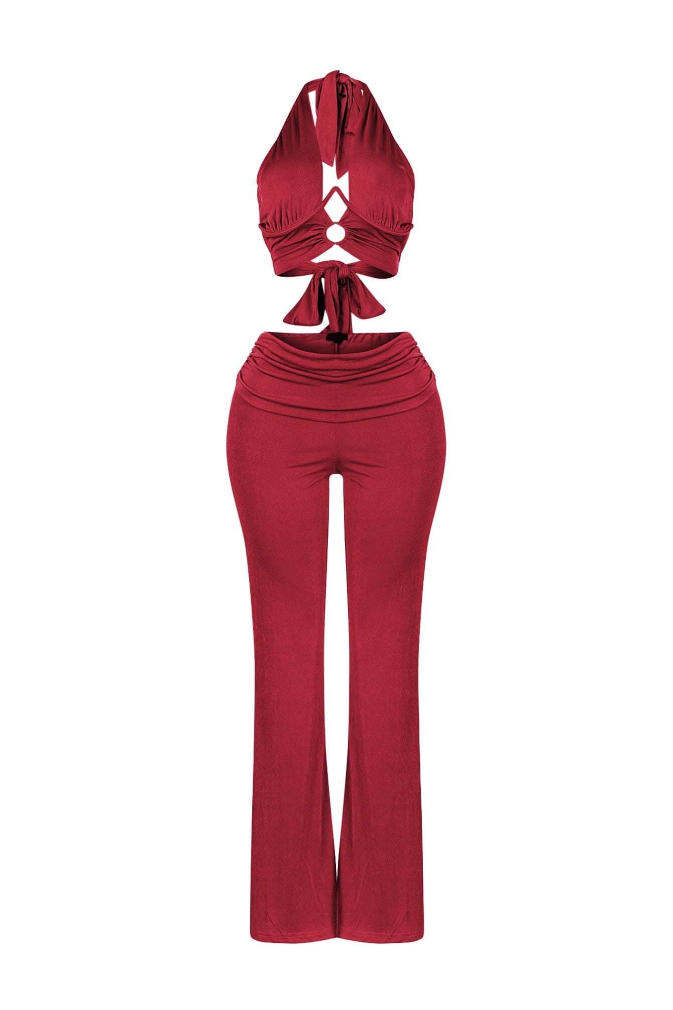 Graceful Passion Crop Top & Pants SET