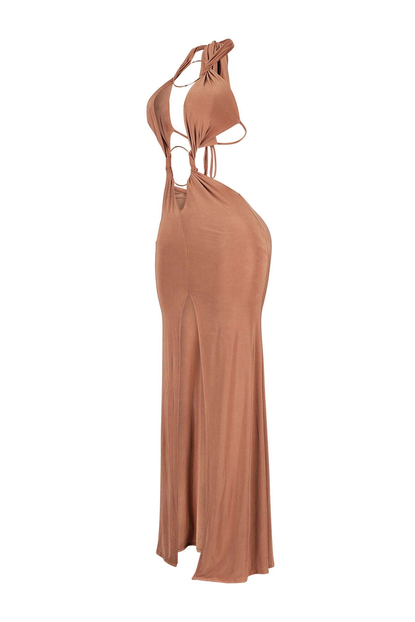 Nexus Halter O Ring Maxi Dress