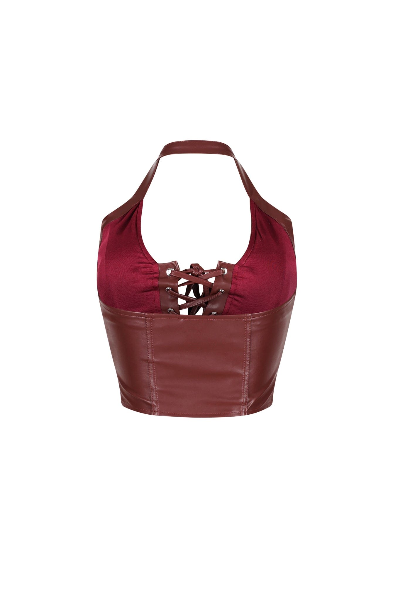 Off Roading Faux Leather Crop Top