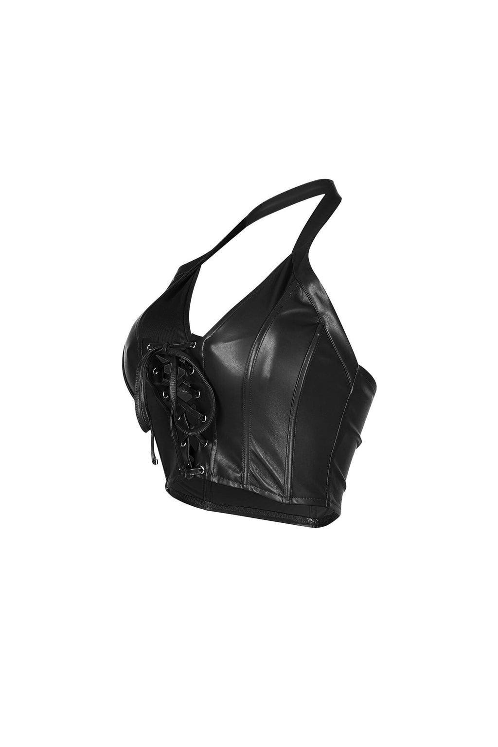 Off Roading Faux Leather Crop Top