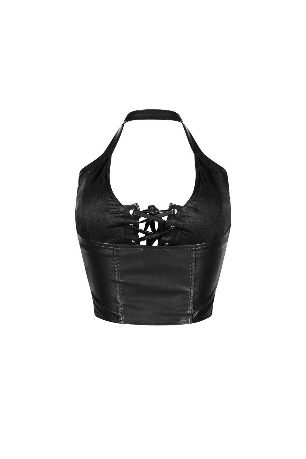 Off Roading Faux Leather Crop Top