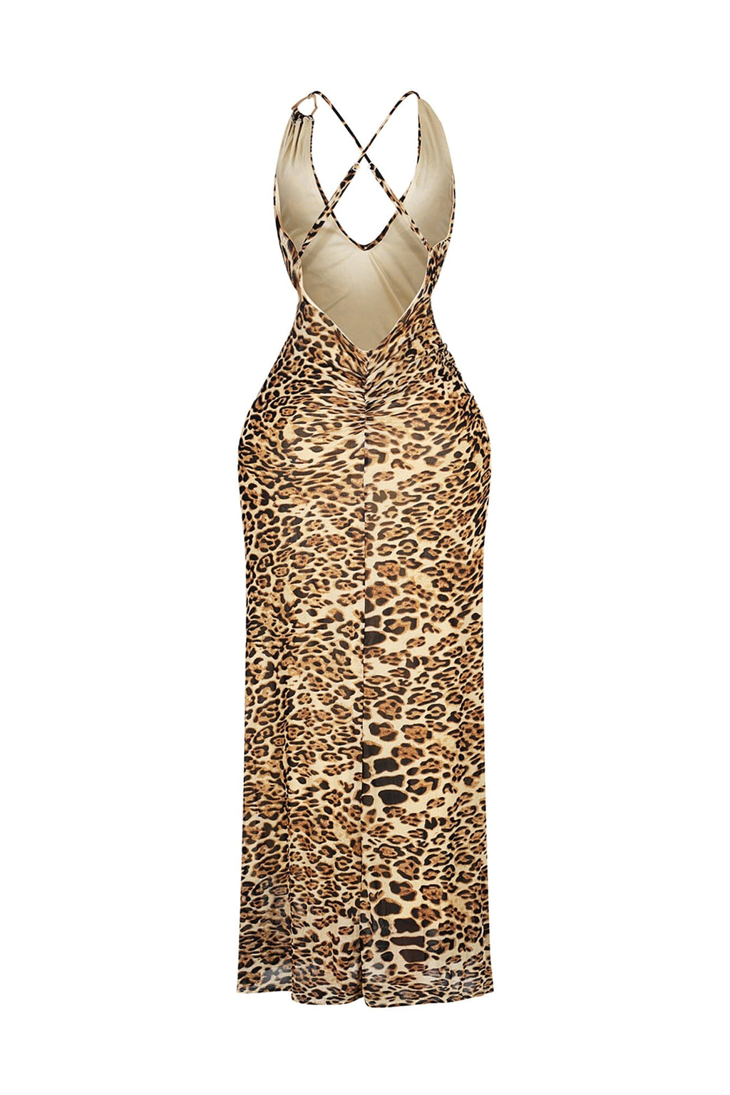 Monsoon Leopard Mesh Maxi Dress