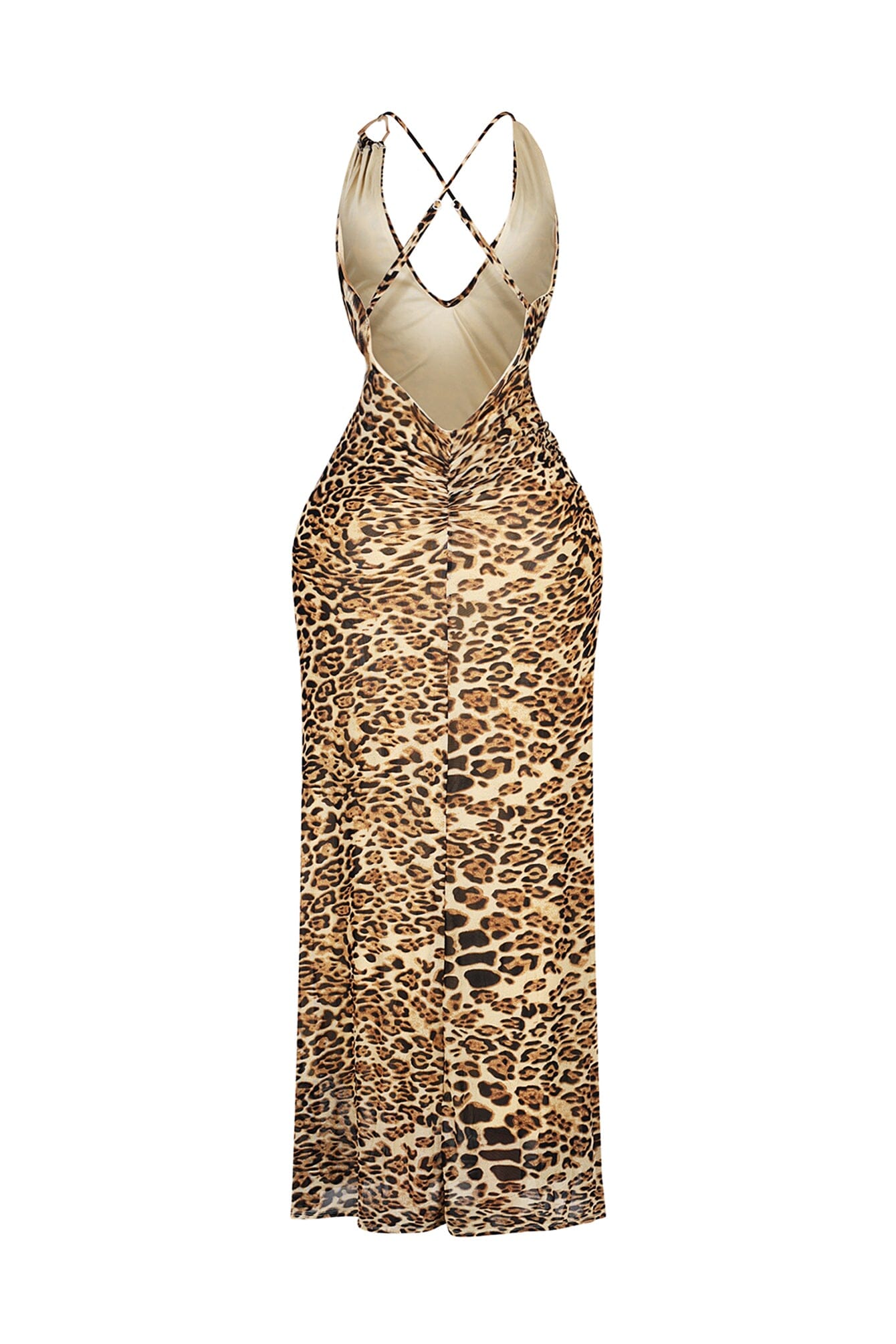 Monsoon Leopard Mesh Maxi Dress