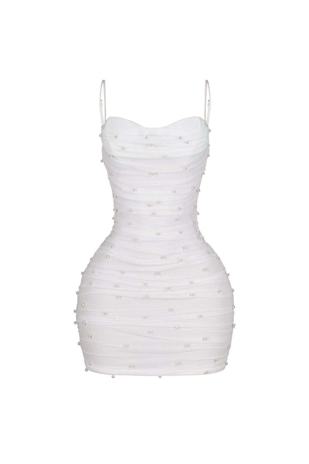 Celebrate Pearl Mesh Mini Dress