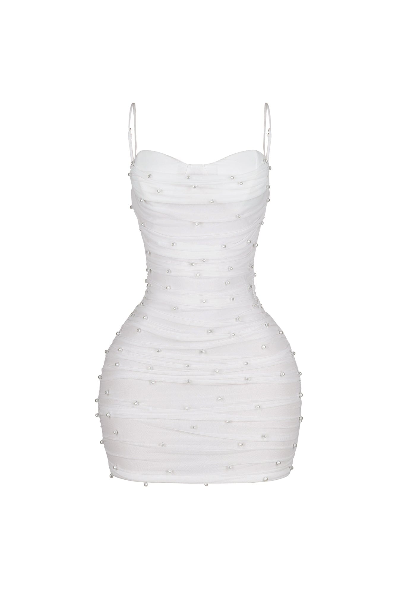 Celebrate Pearl Mesh Mini Dress