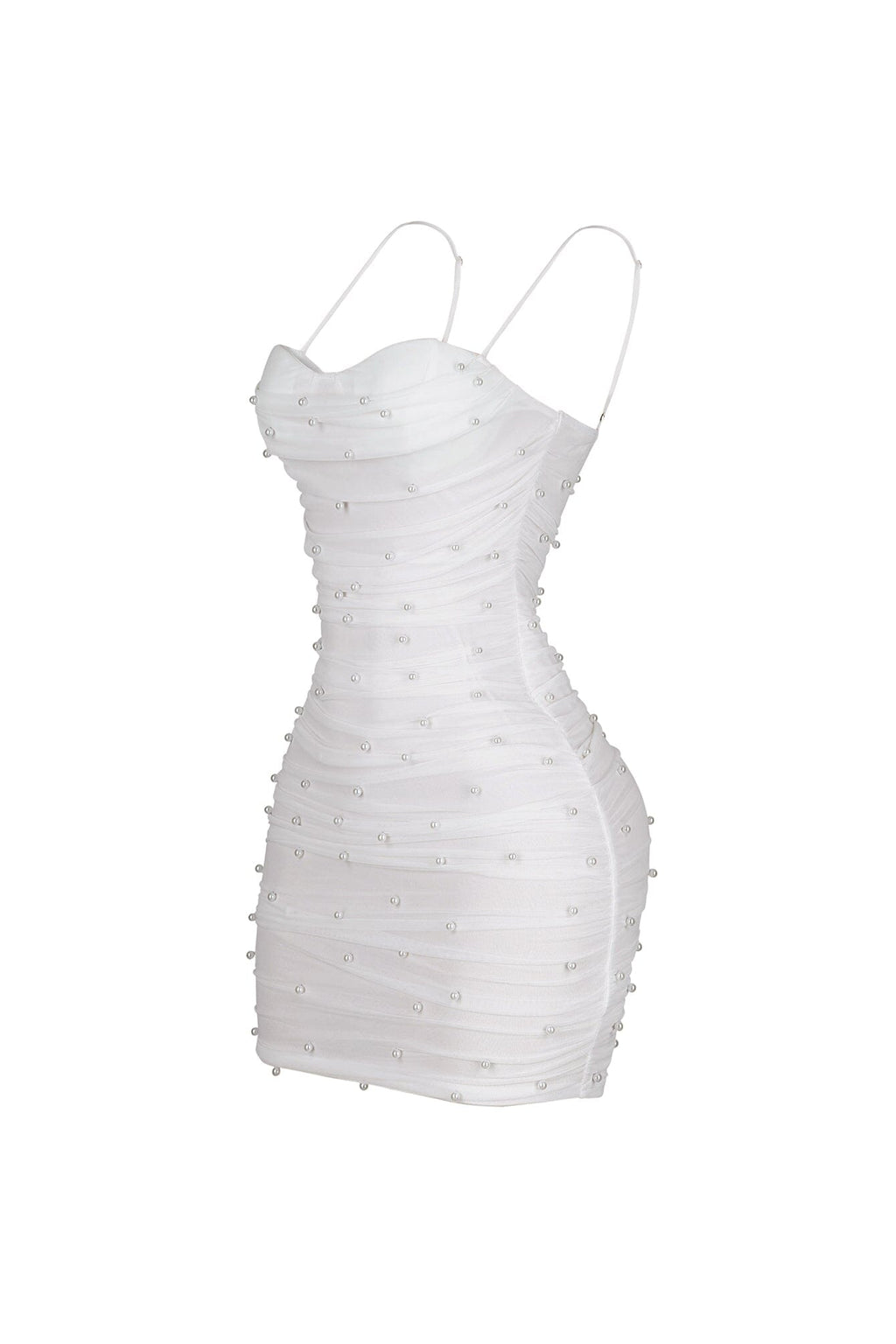 Celebrate Pearl Mesh Mini Dress