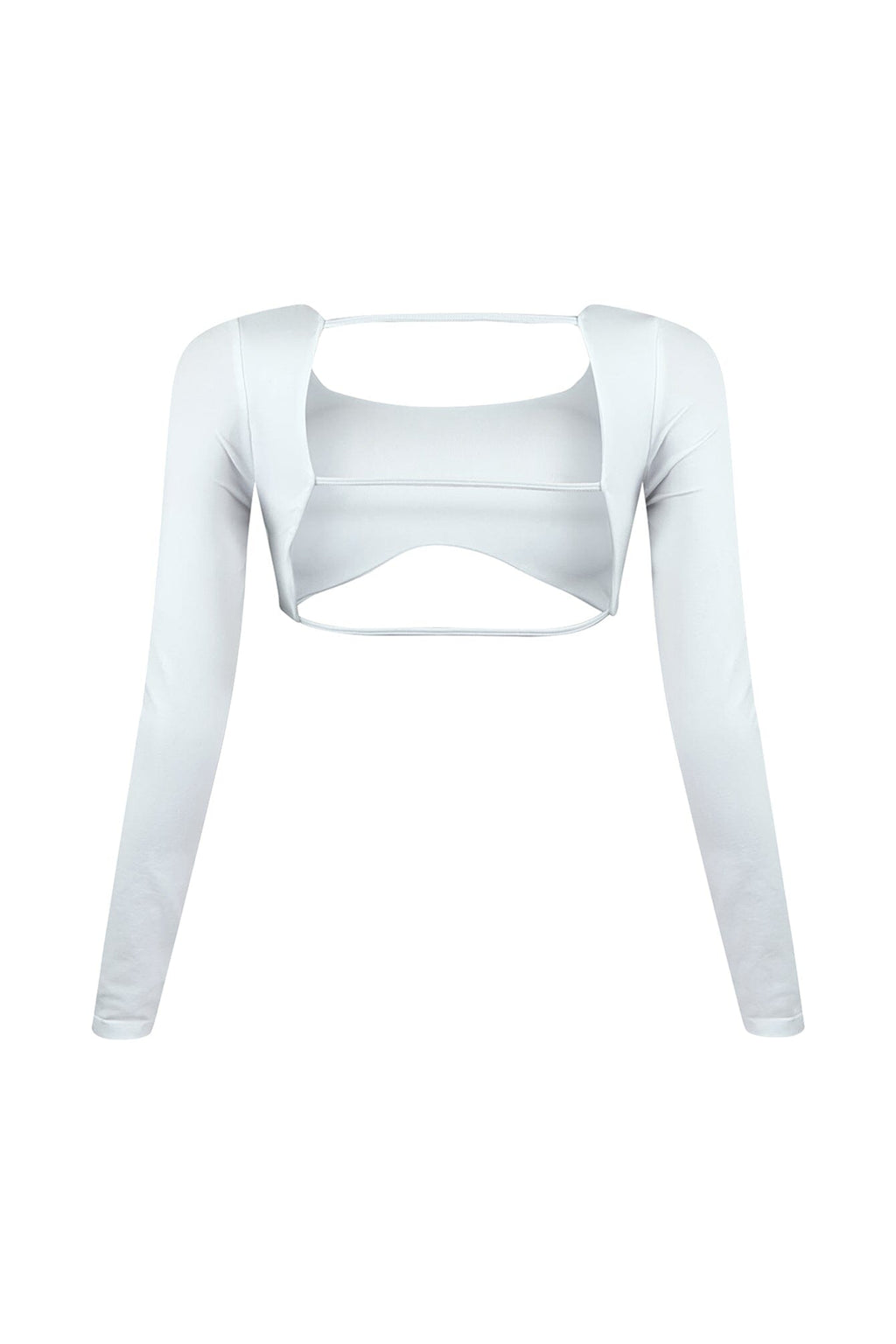 Harriet Back Cut Out Cropped Long Sleeve Top