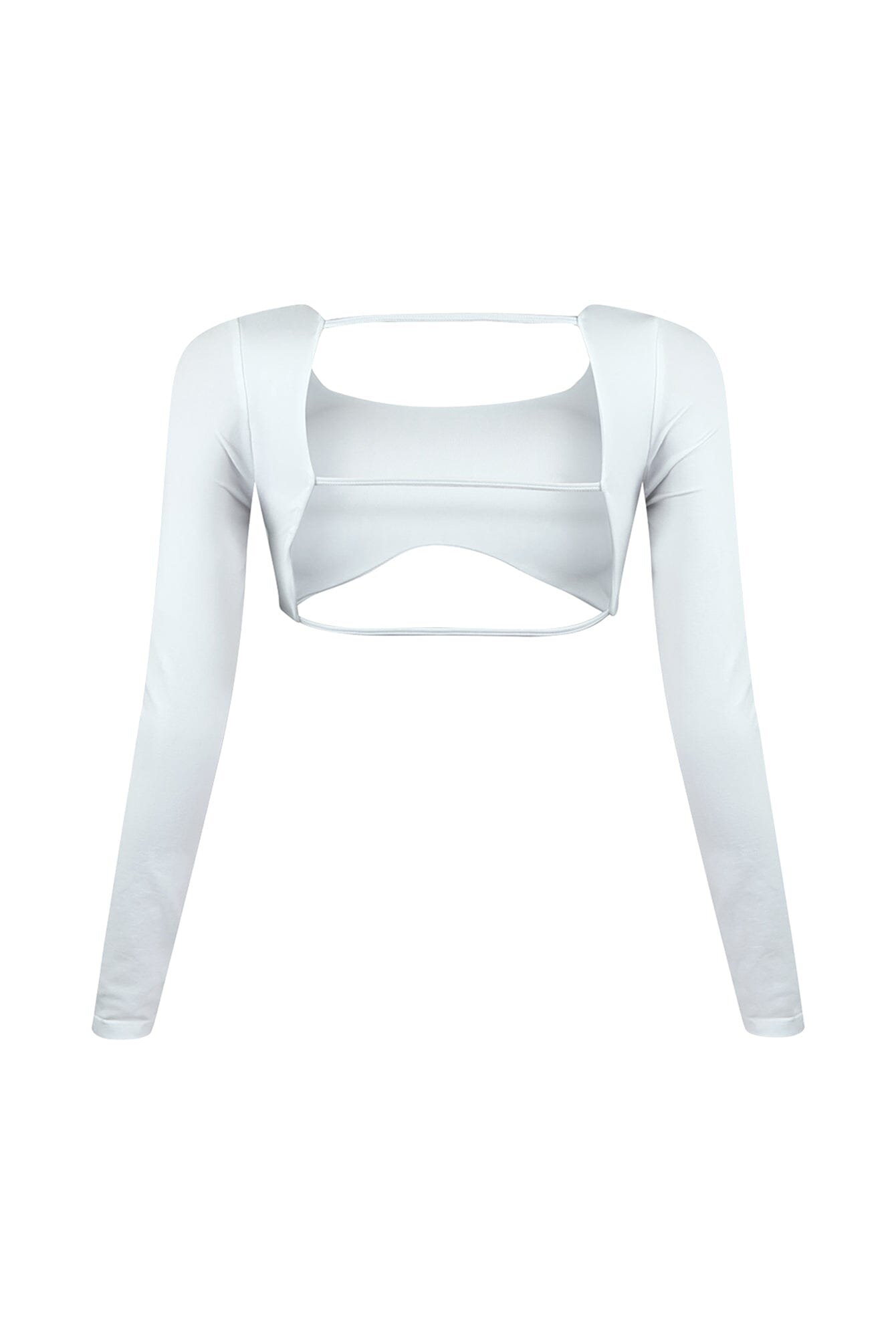 Harriet Back Cut Out Cropped Long Sleeve Top