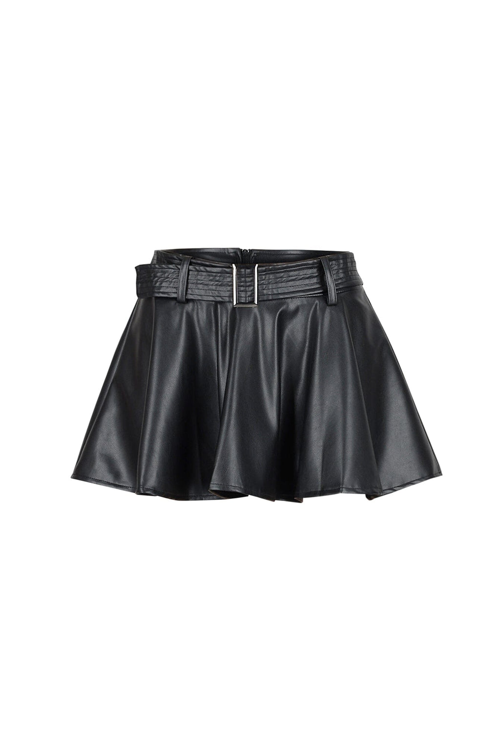 Vandal Faux Leather Mini Skirt