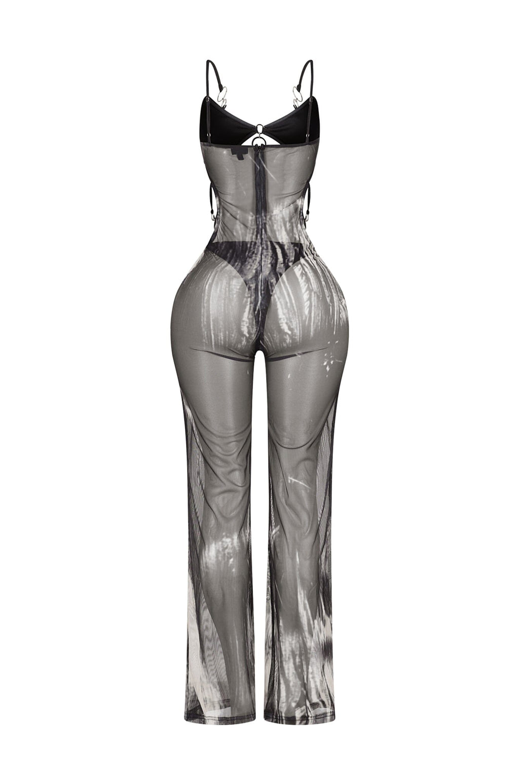 Sheer Link O Ring Jumpsuit