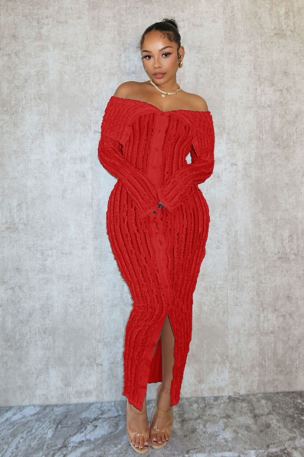 Melody Off Shoulder Mesh Dress