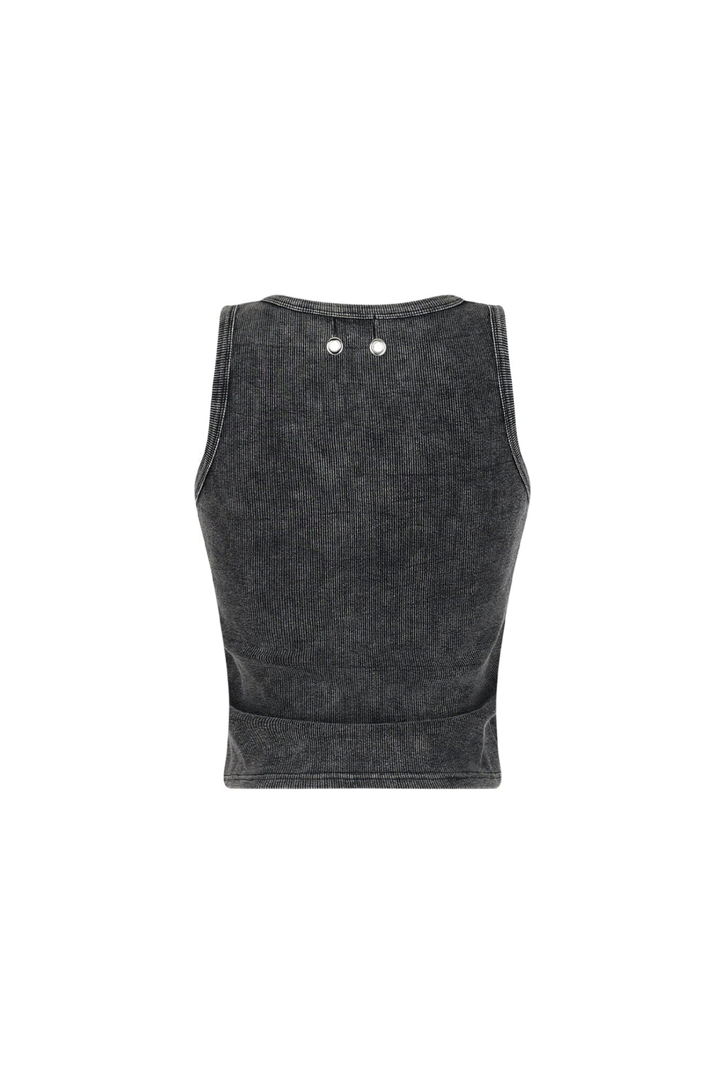 Zina Mineral Washed Eyelet Tank Top