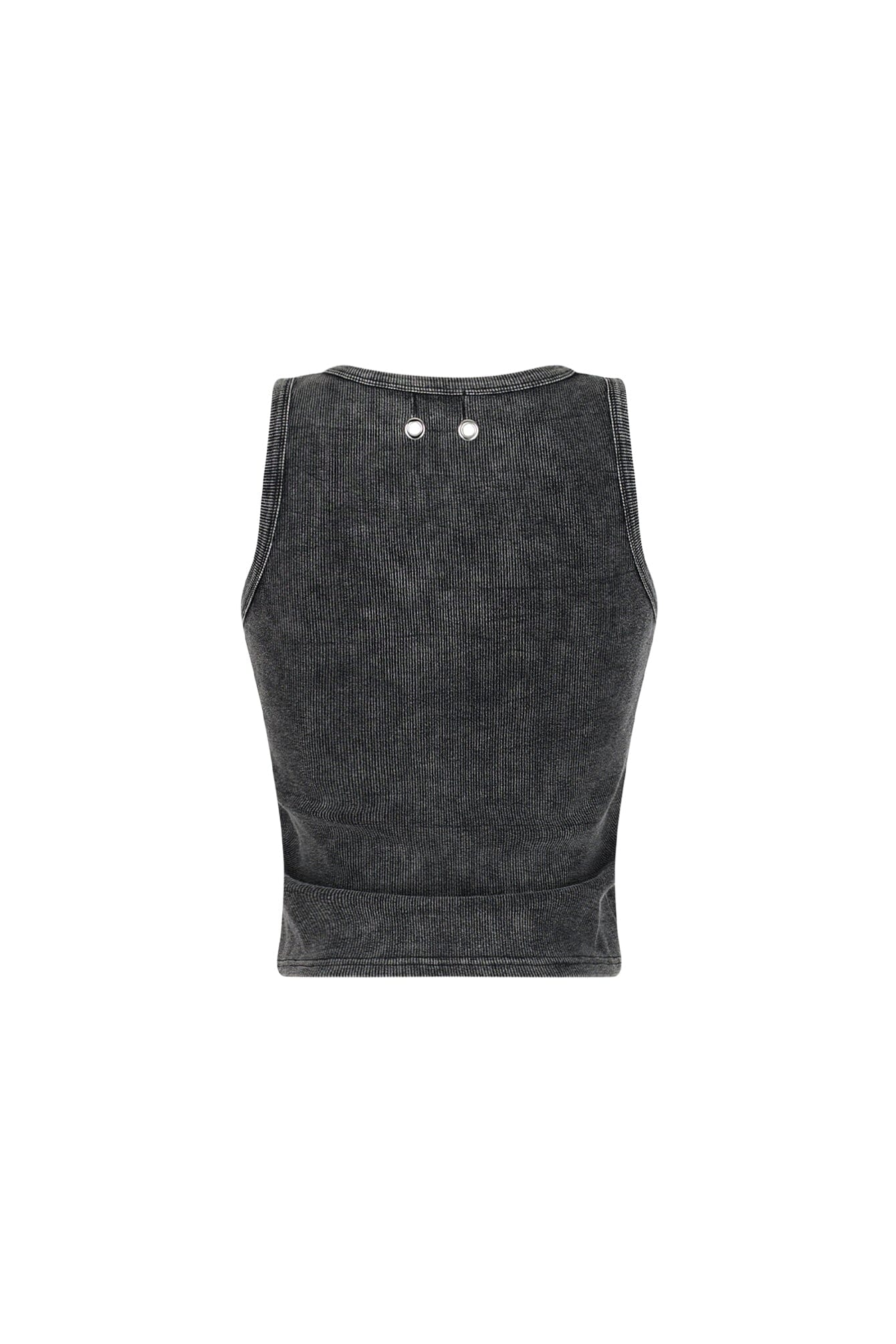 Zina Mineral Washed Eyelet Tank Top