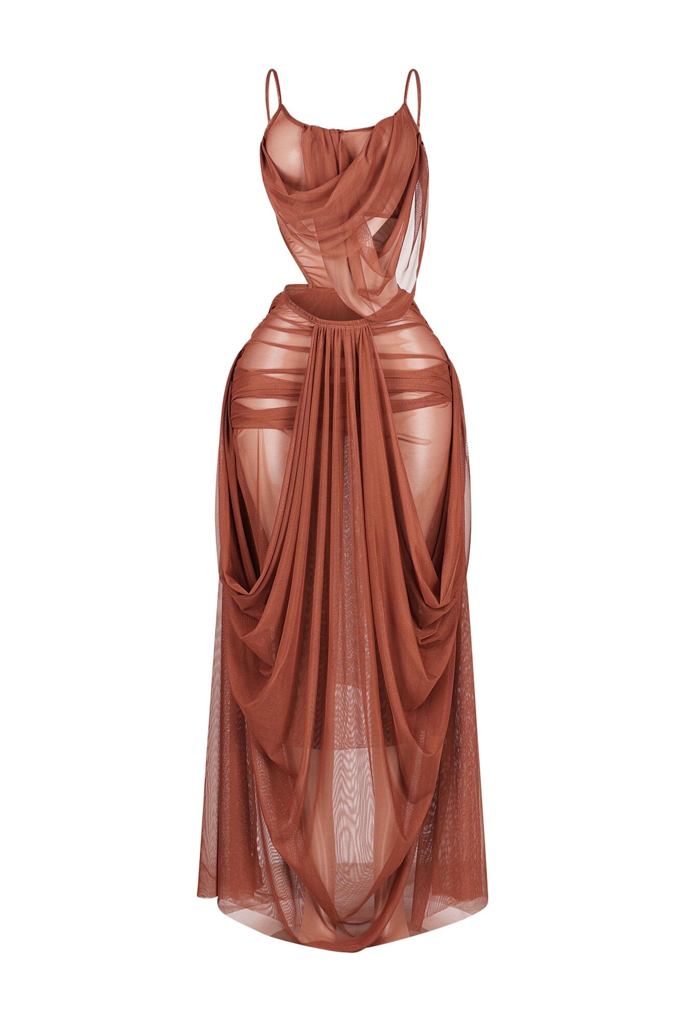 Vespera Mesh Tank Maxi Dress