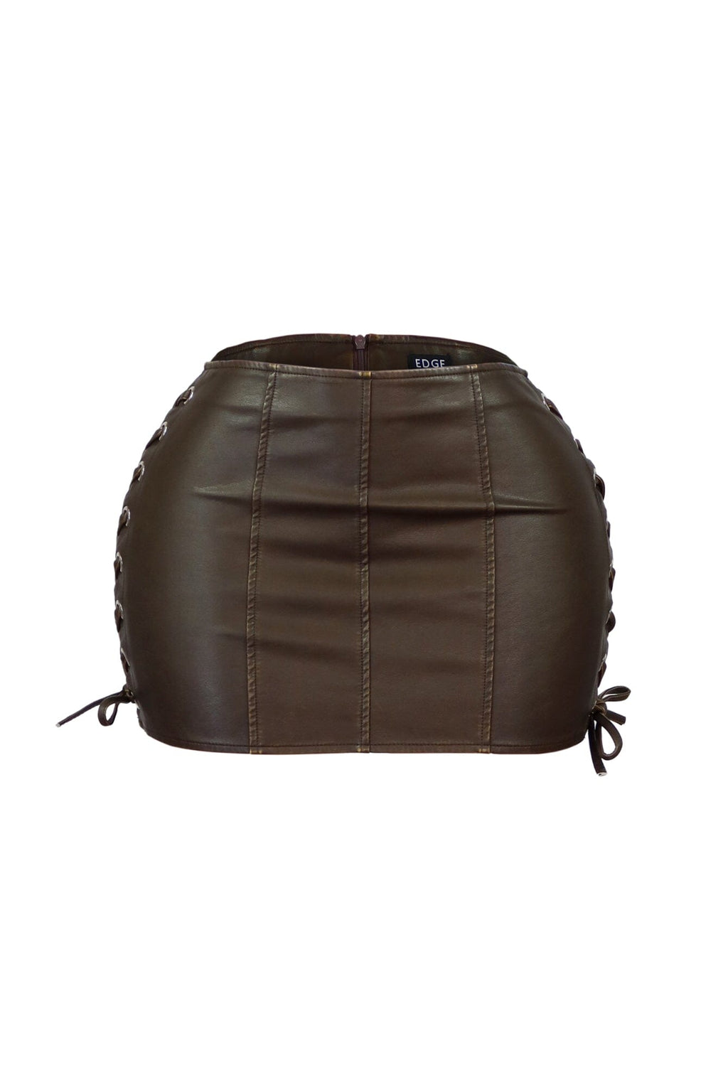 Rhodes Washed Faux Leather Mini Skirt