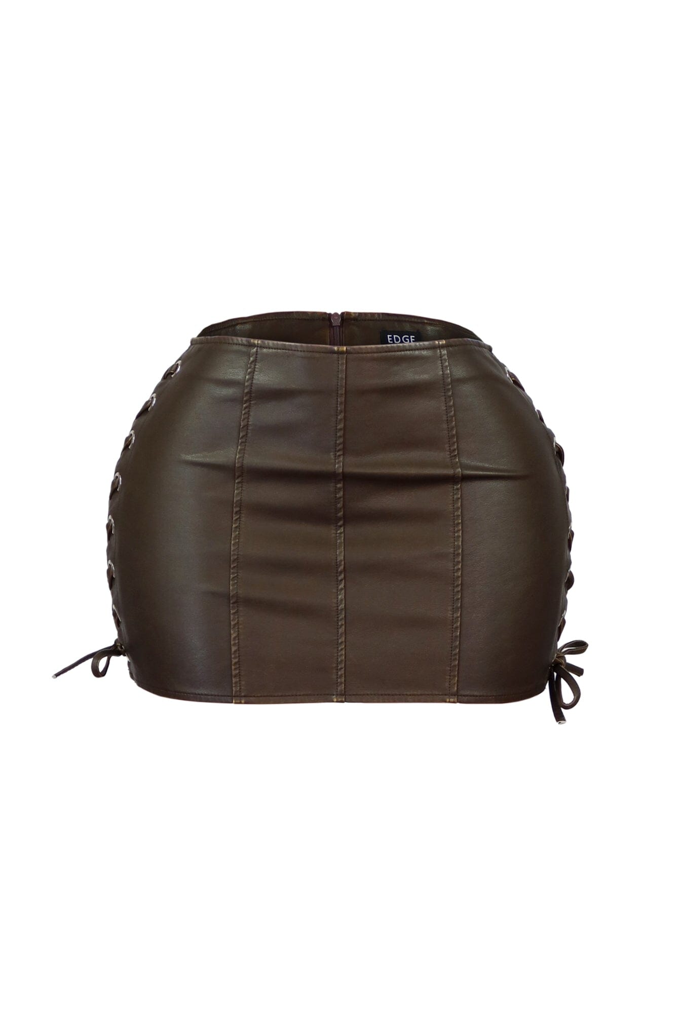 Rhodes Washed Faux Leather Mini Skirt