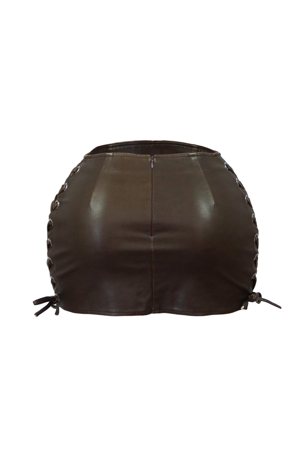 Rhodes Washed Faux Leather Mini Skirt